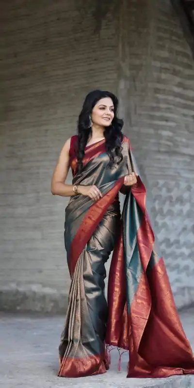 GK Mayurika Grey Color Soft Silk Beautiful Rich Pallu All Over Saree Events Casual Wedding Festive . Expected Delivery  4-6 Working Days @1999/- | Designer Sarees, Sarees, Bollywood Sarees, Creative Sarees, Embroidered Sarees, Ethnic Saree, Modern Digital sarees, Party Wear Sarees