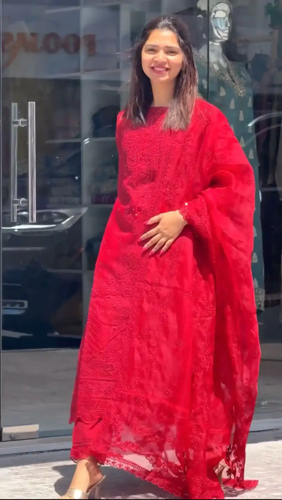 AD 161 Red Color Georgette Embroidery Work Sharara Suit Casual, Wedding, Party, Festive, Events Etc. Expected Delivery 4-6 Working Days @2049/- | Jump Suits, Salwar suit, Casual Suits, Creative suits, Designer Suits, Palazzo Suits, Party Wear Suits, Patiala Suits, Straight Suits