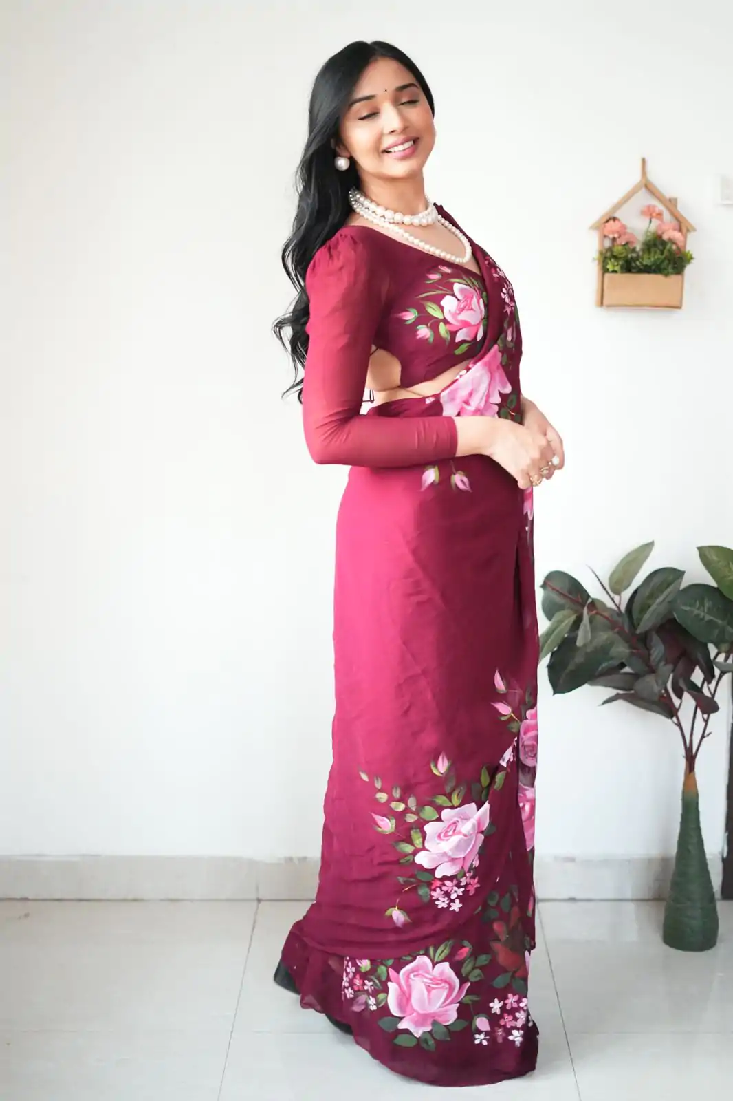  SC 283 Red Color Pure Soft Georgette Silk Design All Over Saree , Party Wear, Events, Festivals Expected Delivery 4-6 Working Days 1599/- | Designer Sarees, Sarees, Bollywood Sarees, Creative Sarees, Embroidered Sarees, Ethnic Saree, Modern Digital sarees, Party Wear Sarees