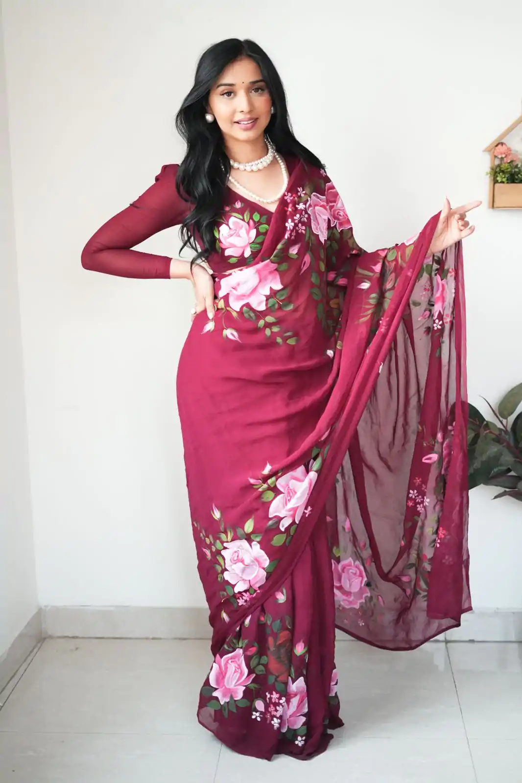  SC 283 Red Color Pure Soft Georgette Silk Design All Over Saree , Party Wear, Events, Festivals Expected Delivery 4-6 Working Days 1599/- | Designer Sarees, Sarees, Bollywood Sarees, Creative Sarees, Embroidered Sarees, Ethnic Saree, Modern Digital sarees, Party Wear Sarees