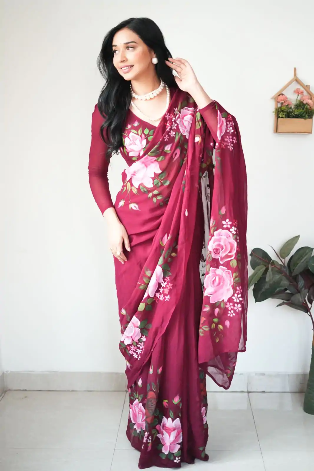  SC 283 Red Color Pure Soft Georgette Silk Design All Over Saree , Party Wear, Events, Festivals Expected Delivery 4-6 Working Days 1599/- | Designer Sarees, Sarees, Bollywood Sarees, Creative Sarees, Embroidered Sarees, Ethnic Saree, Modern Digital sarees, Party Wear Sarees