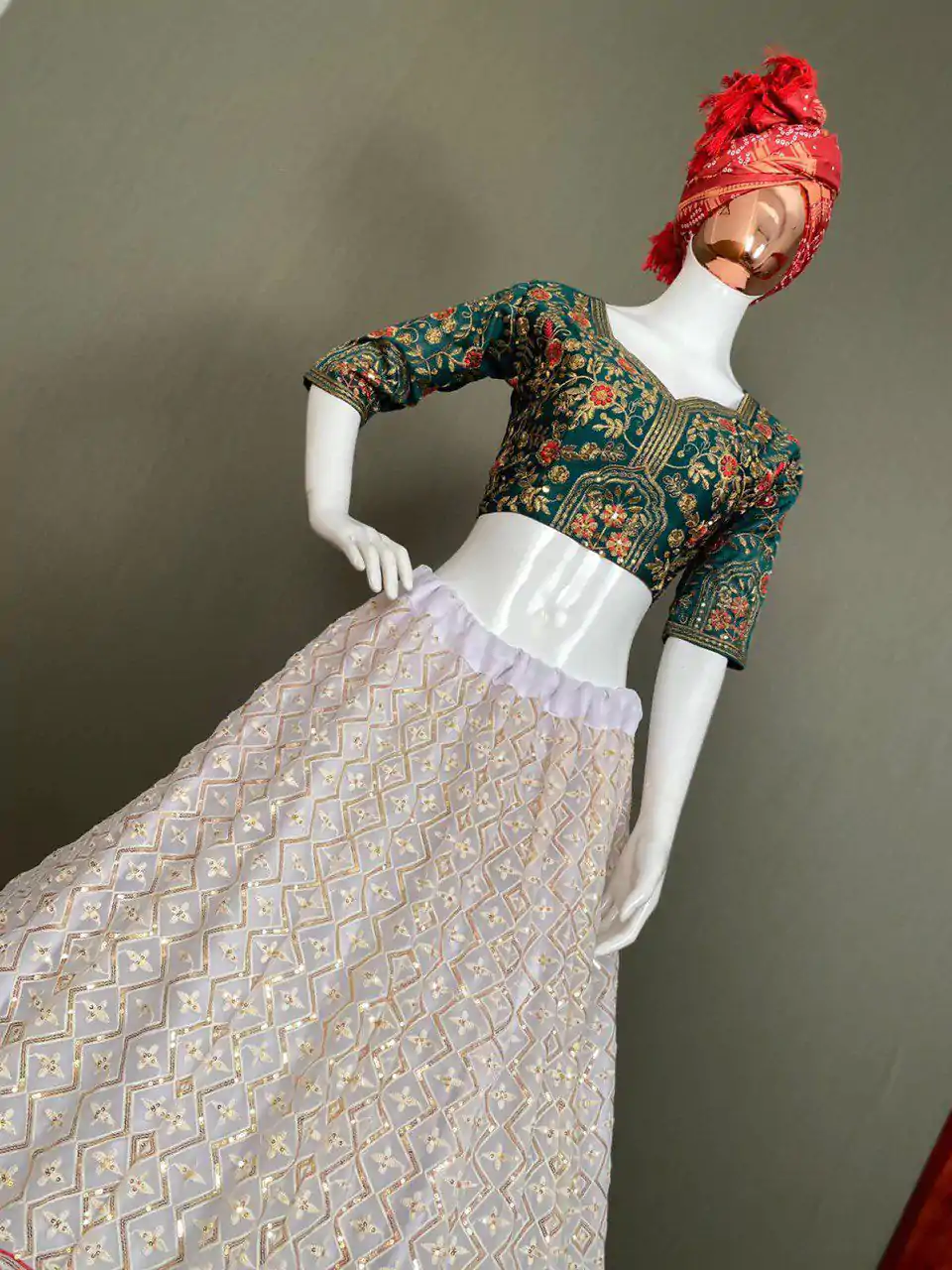 LG 498 White Color Georgette Sequence Embroidery Lehenga Choli Traditional Wear, Festive, Wedding, Events Expected Delivery 4-6 Working Days @2099/- | Lehenga, Bollywood Lehenga, Creative Lehenga, Designer Lehenga, Embroidered Lehenga, Party Wear Lehenga