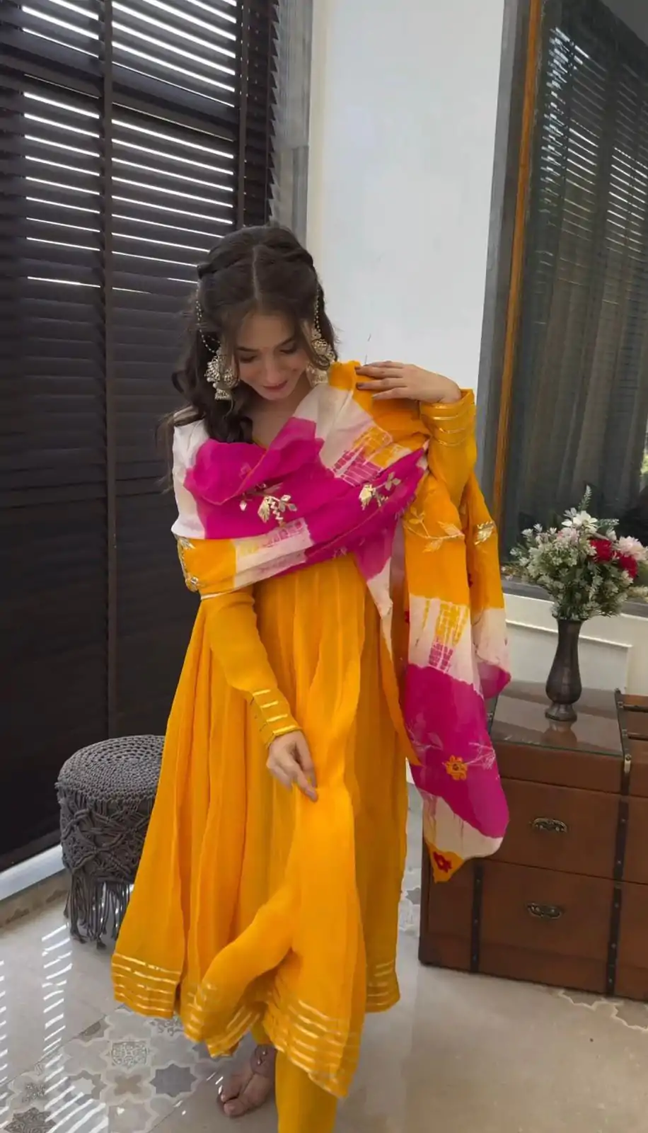 ZF 380 Yellow Color Chinon Silk Digital Print Dupatta Work Gown Casual, Wedding, Party, Festive, Events Etc. Expected Delivery 4-6 Working Days @1899/- | Gowns, Bollywood Gowns, Creative Gowns, Designer Gowns, Embroidered Gowns, Party Wear Gowns