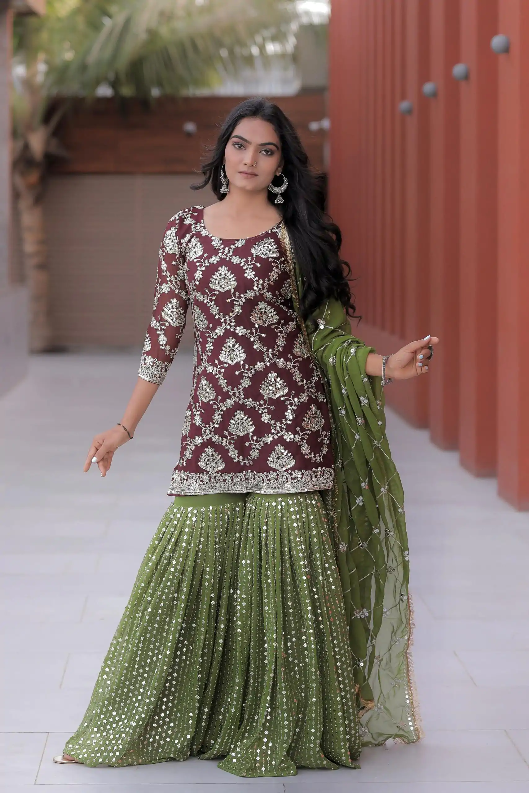NF 1144 Maroon Color Georgette Embroidery Sequence Salwar Suit Casual, Wedding, Party, Festive, Events . Expected Delivery  4-6 Working Days @2149 | Salwar suit, Casual Suits, Creative suits, Designer Suits, Palazzo Suits, Party Wear Suits, Patiala Suits, Straight Suits