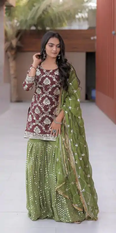 NF 1144 Maroon Color Georgette Embroidery Sequence Salwar Suit Casual, Wedding, Party, Festive, Events . Expected Delivery 4-6 Working Days @2149 | Salwar suit, Casual Suits, Creative suits, Designer Suits, Palazzo Suits, Party Wear Suits, Patiala Suits, Straight Suits