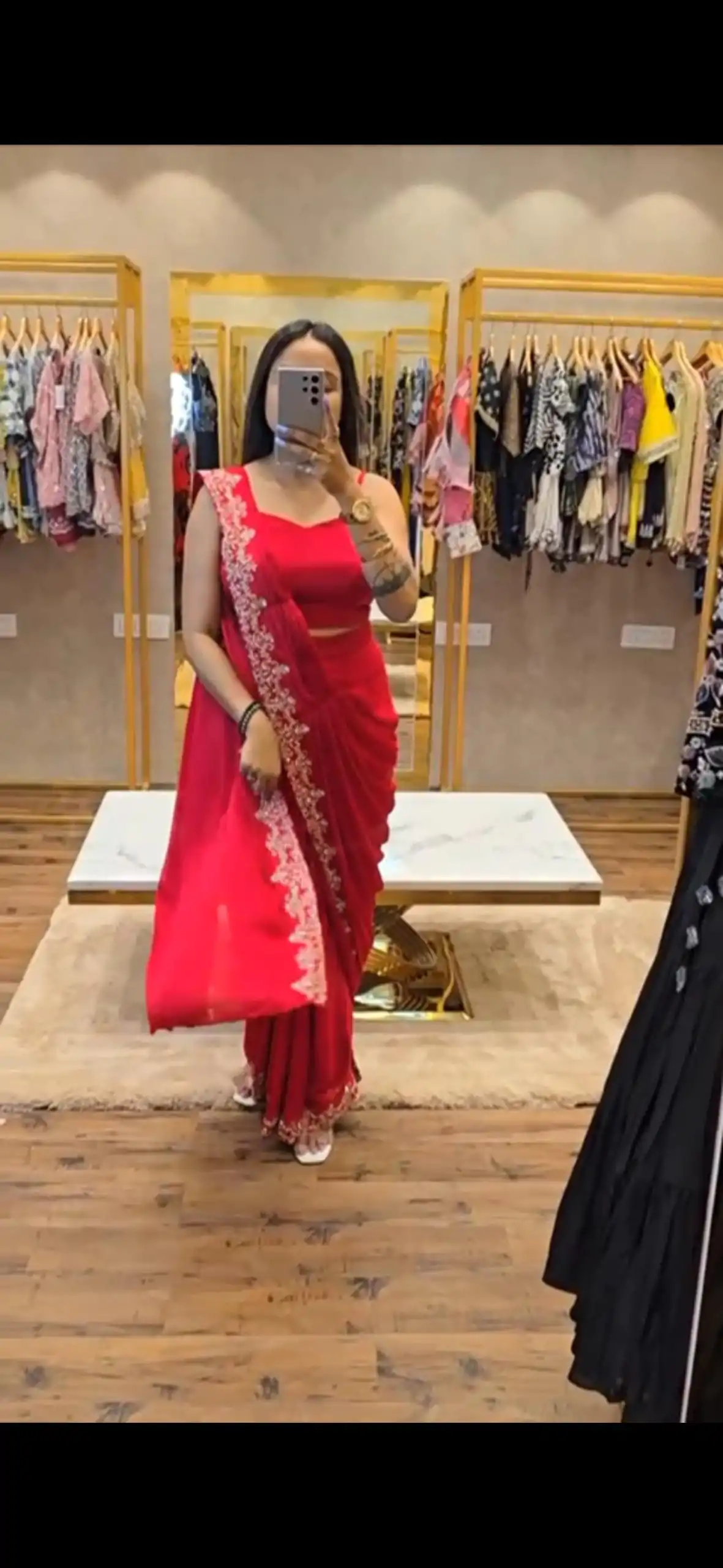 ST 1054 Pink  Color Chinon Embroidery Work Koti And Saree Casual, Wedding, Party, Festive, Events Etc. Expected Delivery 4-6 Working Days @2399/- | Designer Sarees, Sarees, Bollywood Sarees, Creative Sarees, Embroidered Sarees, Ethnic Saree, Modern Digital sarees, Party Wear Sarees