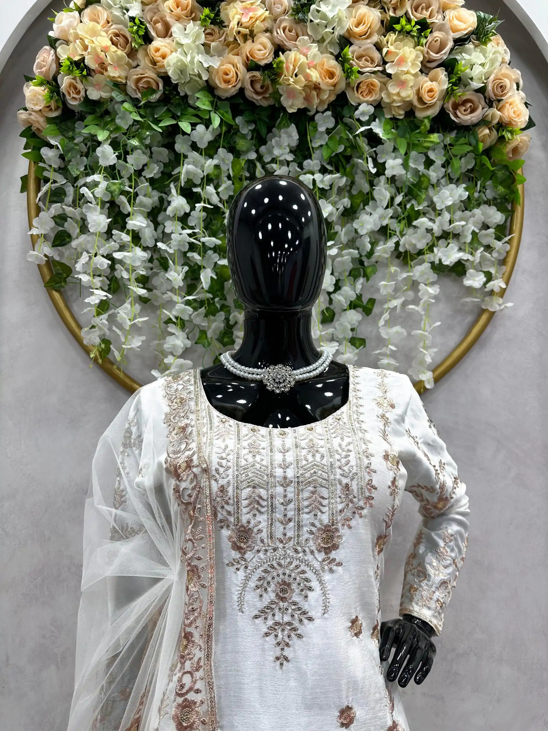 RTC 5720 White Color Chinon Silk Thread Sequence Work Salwar Suit Wedding, Party, Festive, Events Etc.   Expected Delivery 4-6 Working Days @2499/- | Salwar suit, Casual Suits, Creative suits, Designer Suits, Palazzo Suits, Patiala Suits, Straight Suits