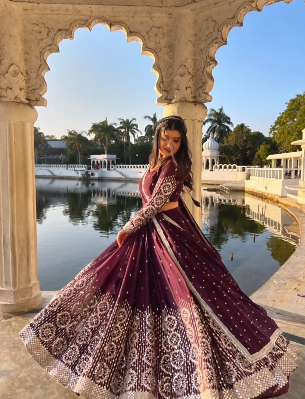 Ram 012 Maroon Color Georgette Sequence Thread Lehenga Choli Casual, Wedding, Festive, Events Expected Delivery 4-6 Working Days @2649/- | Lehenga, Bollywood Lehenga, Creative Lehenga, Designer Lehenga, Embroidered Lehenga, Party Wear Lehenga