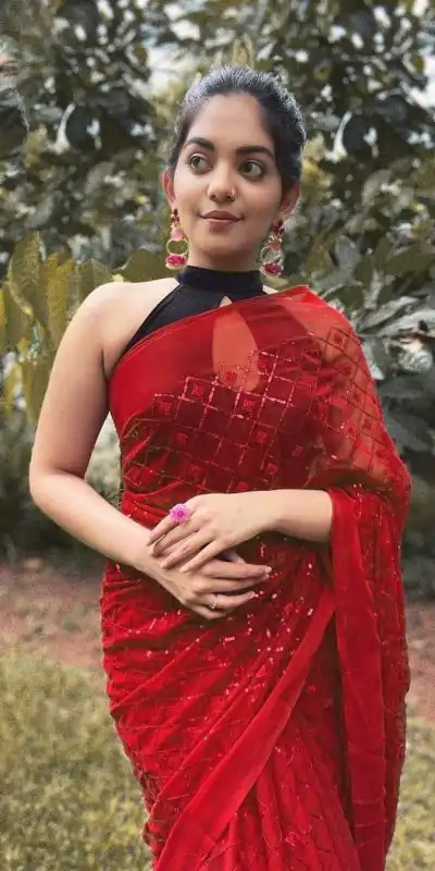 KT 201 Red Color Georgette Fancy Sequence Work Saree Casual, Party Wear, Wedding Expected Delivery 4-6 Working Days@1649/- | Designer Sarees, Sarees, Bollywood Sarees, Creative Sarees, Embroidered Sarees, Party Wear Sarees
