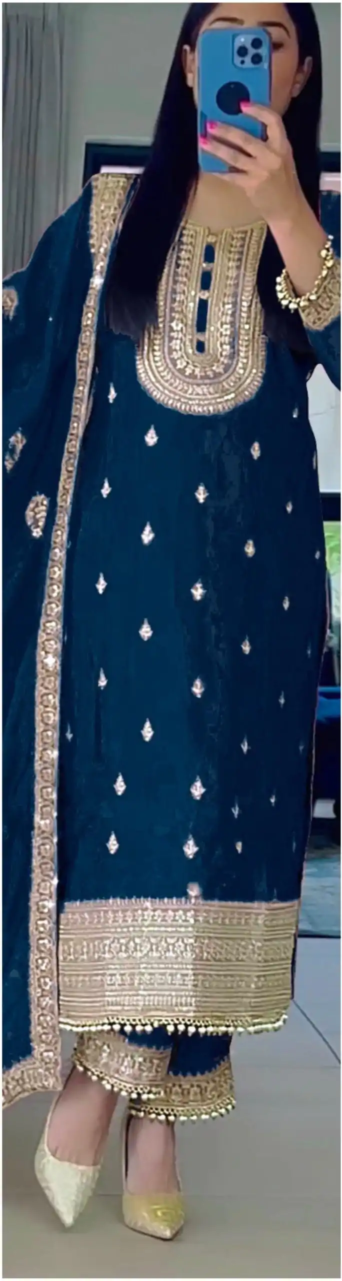 SRK 5162 Blue Color Faux Georgette Embroidery Salwar Suit Wedding, Party, Festive, Events Expected Delivery 4-6 Working Days @ 1999/- | Salwar suit, Casual Suits, Creative suits, Designer Suits, Palazzo Suits, Party Wear Suits, Patiala Suits, Straight Suits