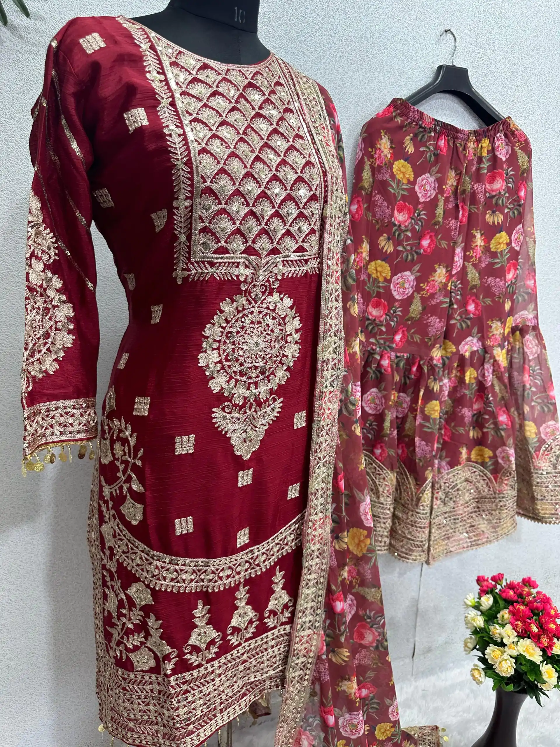 KF 1640 Maroon Color Heavy Chinon Silk Sequins Work Salwar Suit Wedding, Party, Festive, Events Etc.  Expected Delivery 4-6 Working Days @2399/-Only | Salwar suit, Casual Suits, Creative suits, Designer Suits, Palazzo Suits, Party Wear Suits, Straight Suits