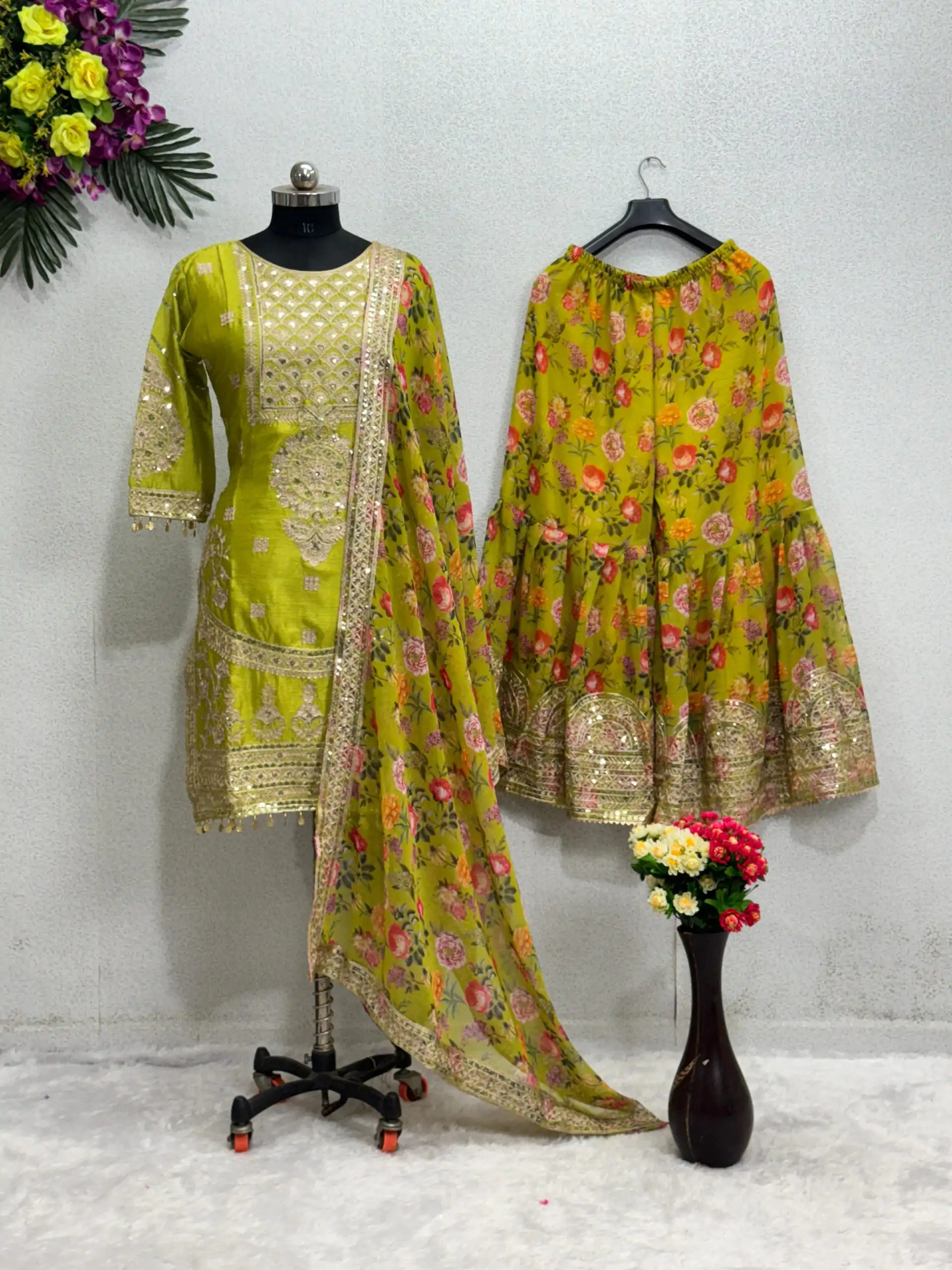 KF 1640 Yellow Color Heavy Chinon Silk Sequins Work Salwar Suit Wedding, Party, Festive, Events Etc.  Expected Delivery 4-6 Working Days @2399/-Only | Salwar suit, Casual Suits, Creative suits, Designer Suits, Palazzo Suits, Party Wear Suits, Straight Suits