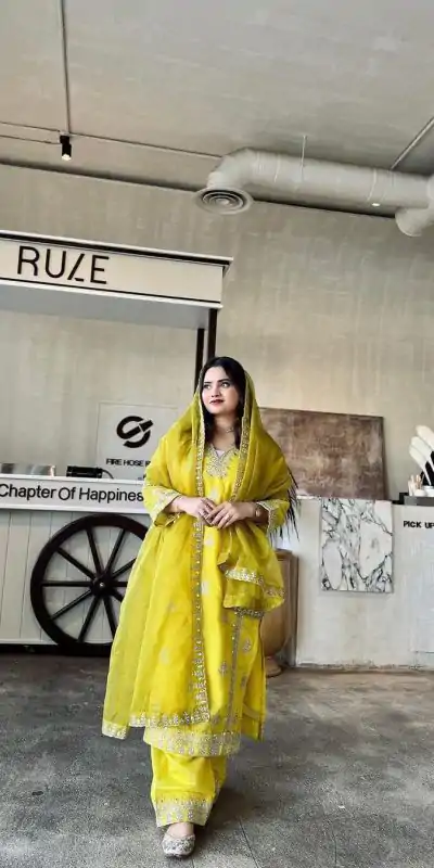LG 1758 Yellow color Raj wadi Silk Cording Embroidery Salwar Suit Casual, Wedding, Party, Festive, Events . Expected Delivery 4-6 Working Days @1999/- | Salwar suit, Casual Suits, Creative suits, Designer Suits, Palazzo Suits, Party Wear Suits, Patiala Suits, Straight Suits