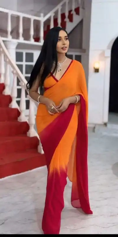 SC 268 Mustard Color Pure Soft Georgette Silk Design All Over Saree , Party Wear, Events, Festivals Expected Delivery 4-6 Working Days 1599/- | Designer Sarees, Sarees, Bollywood Sarees, Creative Sarees, Embroidered Sarees, Ethnic Saree, Modern Digital sarees, Party Wear Sarees