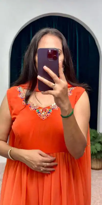 ST 1052 Orange Color Chine Stitched Less Work Salwar Suit Casual, Wedding, Party, Festive, Events Etc. Expected Delivery 4-6 Working Days @2099/- | Salwar suit, Casual Suits, Creative suits, Designer Suits, Palazzo Suits, Party Wear Suits, Patiala Suits, Straight Suits