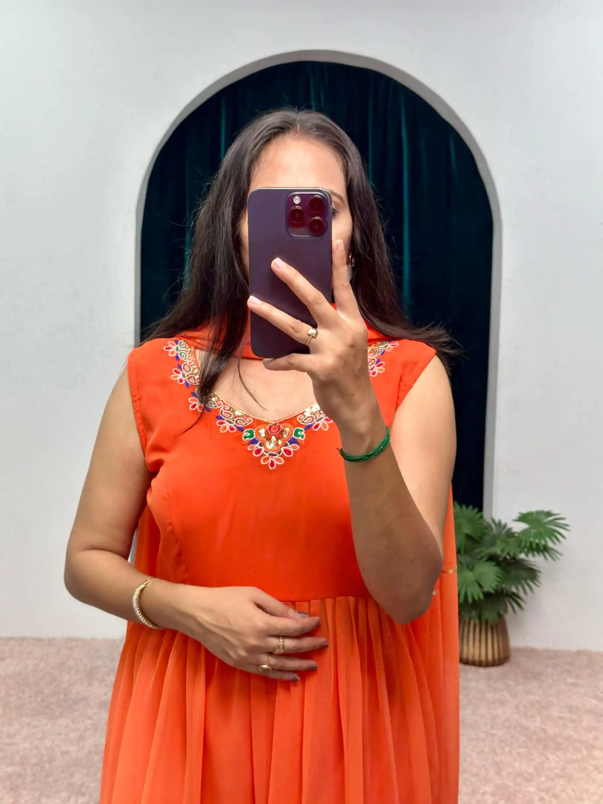 ST 1052 Orange Color Chine Stitched Less Work Salwar Suit Casual, Wedding, Party, Festive, Events Etc. Expected Delivery 4-6 Working Days @2099/- | Salwar suit, Casual Suits, Creative suits, Designer Suits, Palazzo Suits, Party Wear Suits, Patiala Suits, Straight Suits