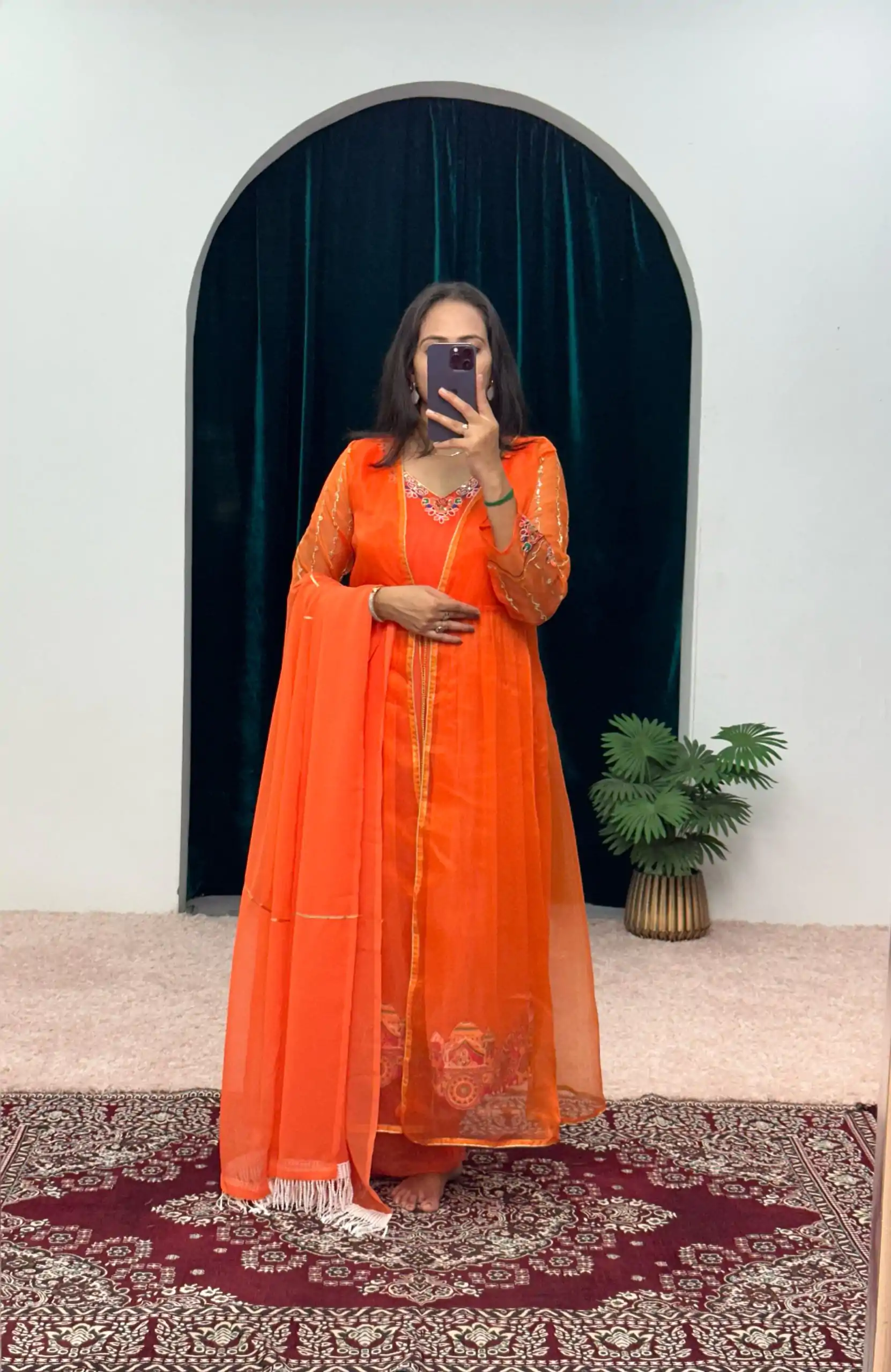 ST 1052 Orange Color Chine Stitched Less Work Salwar Suit Casual, Wedding, Party, Festive, Events Etc. Expected Delivery 4-6 Working Days @2099/- | Salwar suit, Casual Suits, Creative suits, Designer Suits, Palazzo Suits, Party Wear Suits, Patiala Suits, Straight Suits
