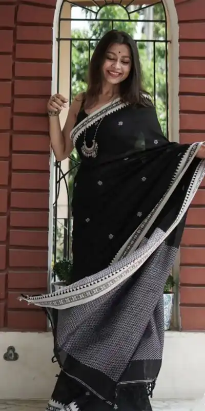 KP 5074 Black Color Soft Lilan Slab Weaving Work Saree Casual, Party Wear, Wedding, Events Etc. Expected Delivery 4-6 Working Days @1449/- | Designer Sarees, Embroidered Sarees, Sarees, Bollywood Sarees, Creative Sarees, Ethnic Saree, Modern Digital sarees, Party Wear Sarees