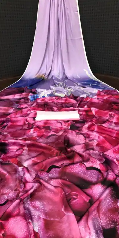 Veechis ANOKHI Pink Color Heavy Devsena Soft Silk Beautiful Digital Printed Saree Casual, Party Festive, Events. Expected Delivery 4-6 Working Days @1499 | Designer Sarees, Embroidered Sarees, Sarees, Bollywood Sarees, Creative Sarees, Modern Digital sarees, Party Wear Sarees
