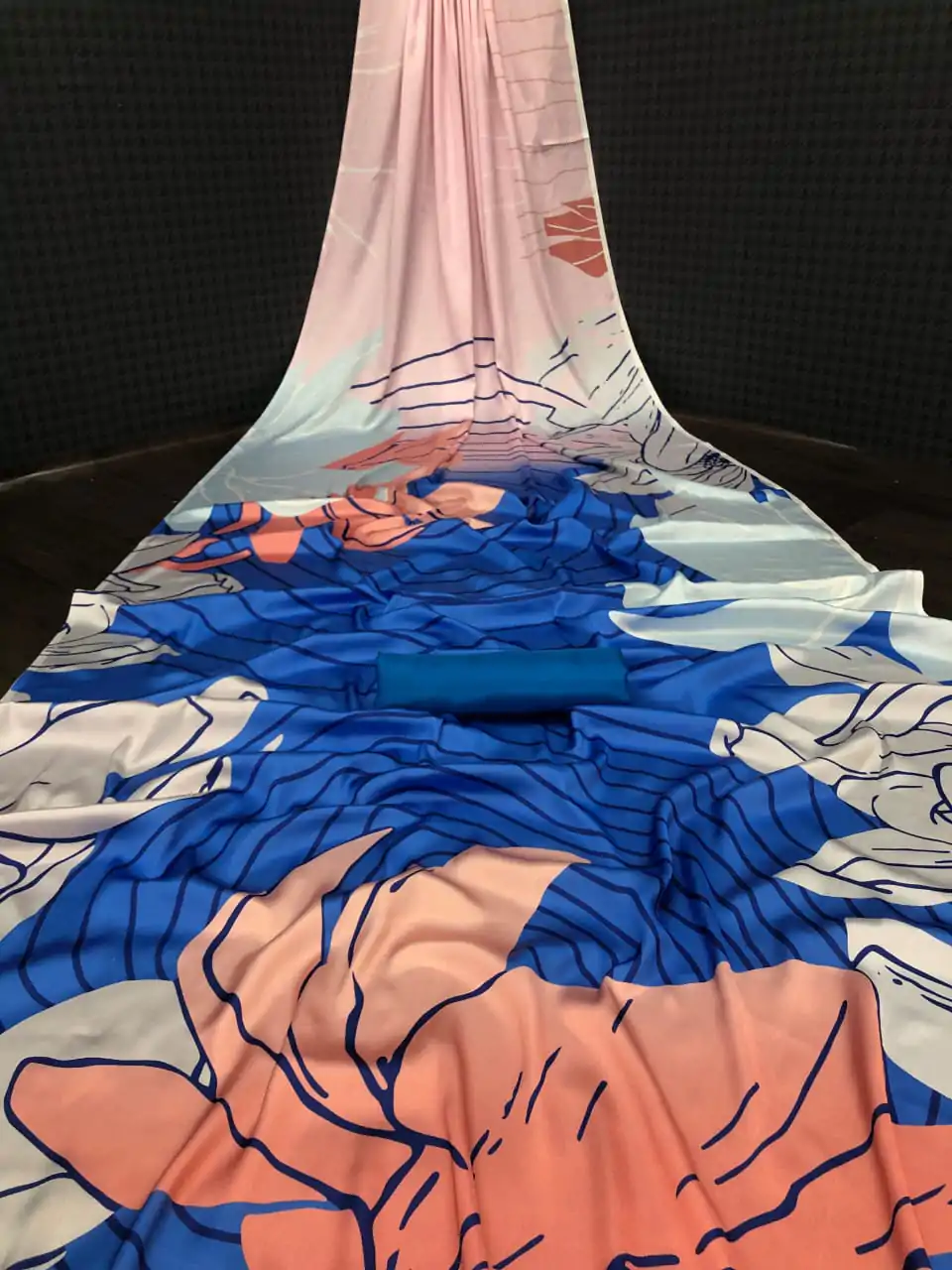 Veechis ANOKHI Royal Blue Color Heavy Devsena Soft Silk Beautiful Digital Printed Saree Casual, Party Festive, Events Expected Delivery 4-6 Working @1499 | Designer Sarees, Embroidered Sarees, Sarees, Bollywood Sarees, Creative Sarees, Modern Digital sarees, Party Wear Sarees