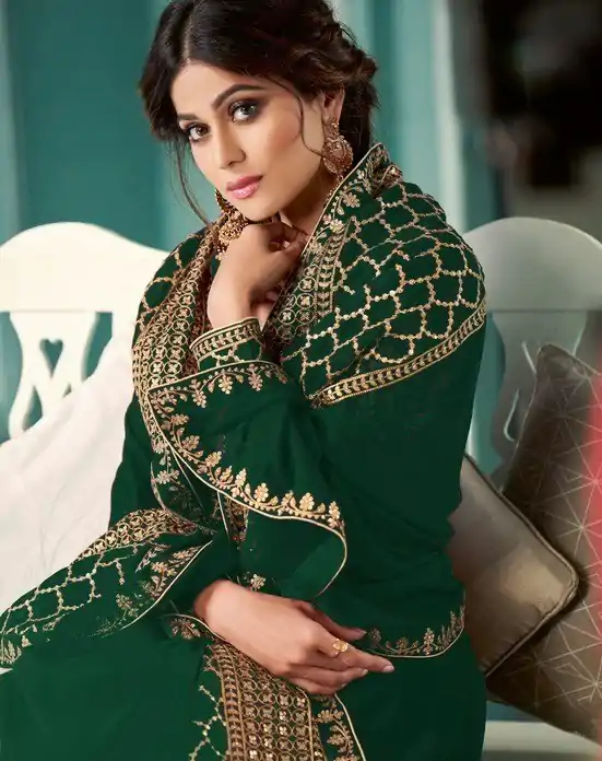 FC ASHIRWAD 8338 Green Color Georgette Embroidery Sequence Sharara Suit Wedding, Party, Festive Expected Delivery 4-6 Working Days  @2549/- | Casual Suits, Jump Suits, Salwar suit, Creative suits, Designer Suits, Palazzo Suits, Party Wear Suits, Patiala Suits, Straight Suits
