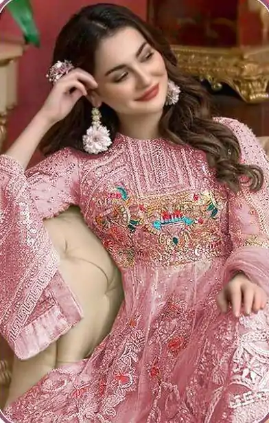 FC 241 Pink Color Heavy Net Sequence Embroidery Sharara Suit Wedding, Party, Festive Expected Delivery 4-6 Working Days  @2399/- | Casual Suits, Jump Suits, Salwar suit, Creative suits, Designer Suits, Palazzo Suits, Party Wear Suits, Patiala Suits, Straight Suits