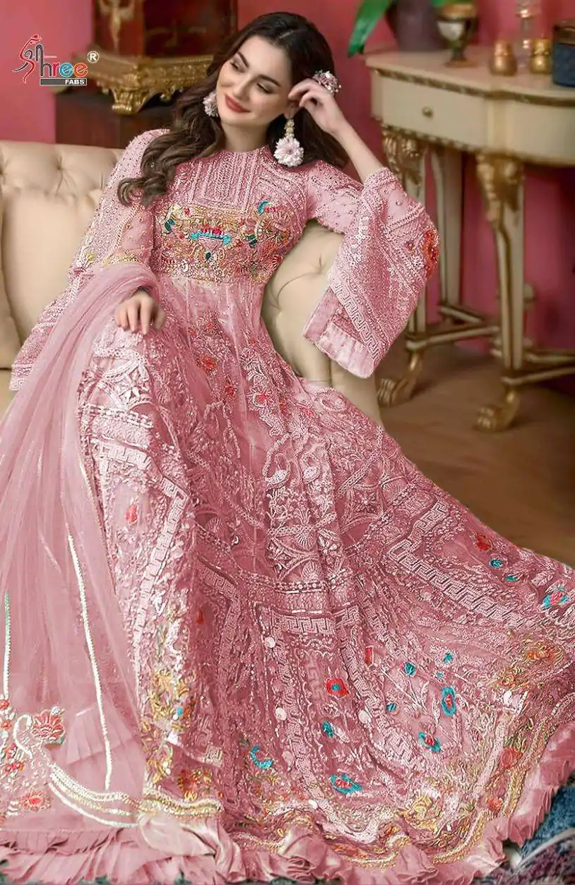 FC 241 Pink Color Heavy Net Sequence Embroidery Sharara Suit Wedding, Party, Festive Expected Delivery 4-6 Working Days  @2399/- | Casual Suits, Jump Suits, Salwar suit, Creative suits, Designer Suits, Palazzo Suits, Party Wear Suits, Patiala Suits, Straight Suits