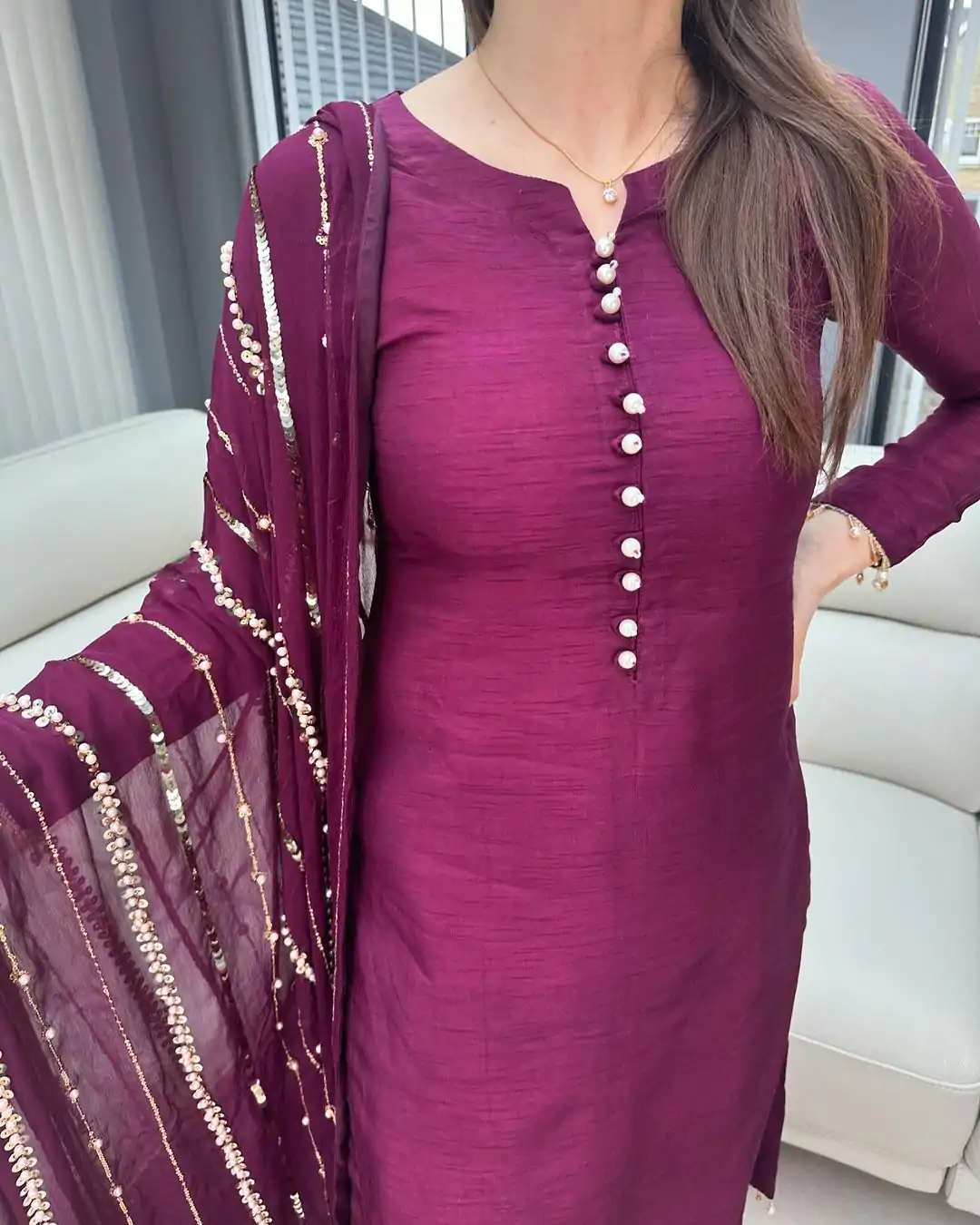 SRK 5161 Purple Color Chinnon Silk Embroidery Coding Dori Salwar Suit Wedding, Party, Festive, Events Expected Delivery 4-6 Working Days @ 1899/- | Casual Suits, Jump Suits, Salwar suit, Creative suits, Designer Suits, Palazzo Suits, Party Wear Suits, Patiala Suits, Straight Suits