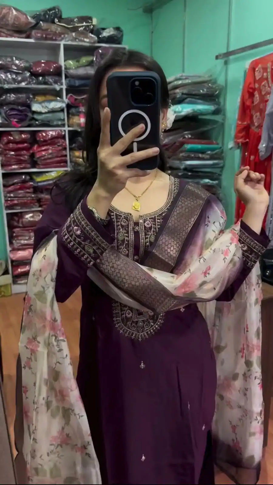 AD 164 Purple Color Chinon Silk Embroidery Work Sharara Suit Casual, Wedding, Party, Festive, Events Etc. Expected Delivery 4-6 Working Days @1949/- | Casual Suits, Jump Suits, Salwar suit, Creative suits, Designer Suits, Palazzo Suits, Party Wear Suits, Patiala Suits, Straight Suits
