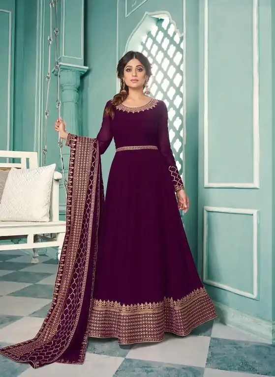 FC ASHIRWAD 8338 Purple Color Georgette Embroidery Sequence Sharara Suit Wedding, Party, Festive Expected Delivery 4-6 Working Days  @2549/- | Casual Suits, Jump Suits, Salwar suit, Creative suits, Designer Suits, Palazzo Suits, Party Wear Suits, Patiala Suits, Straight Suits