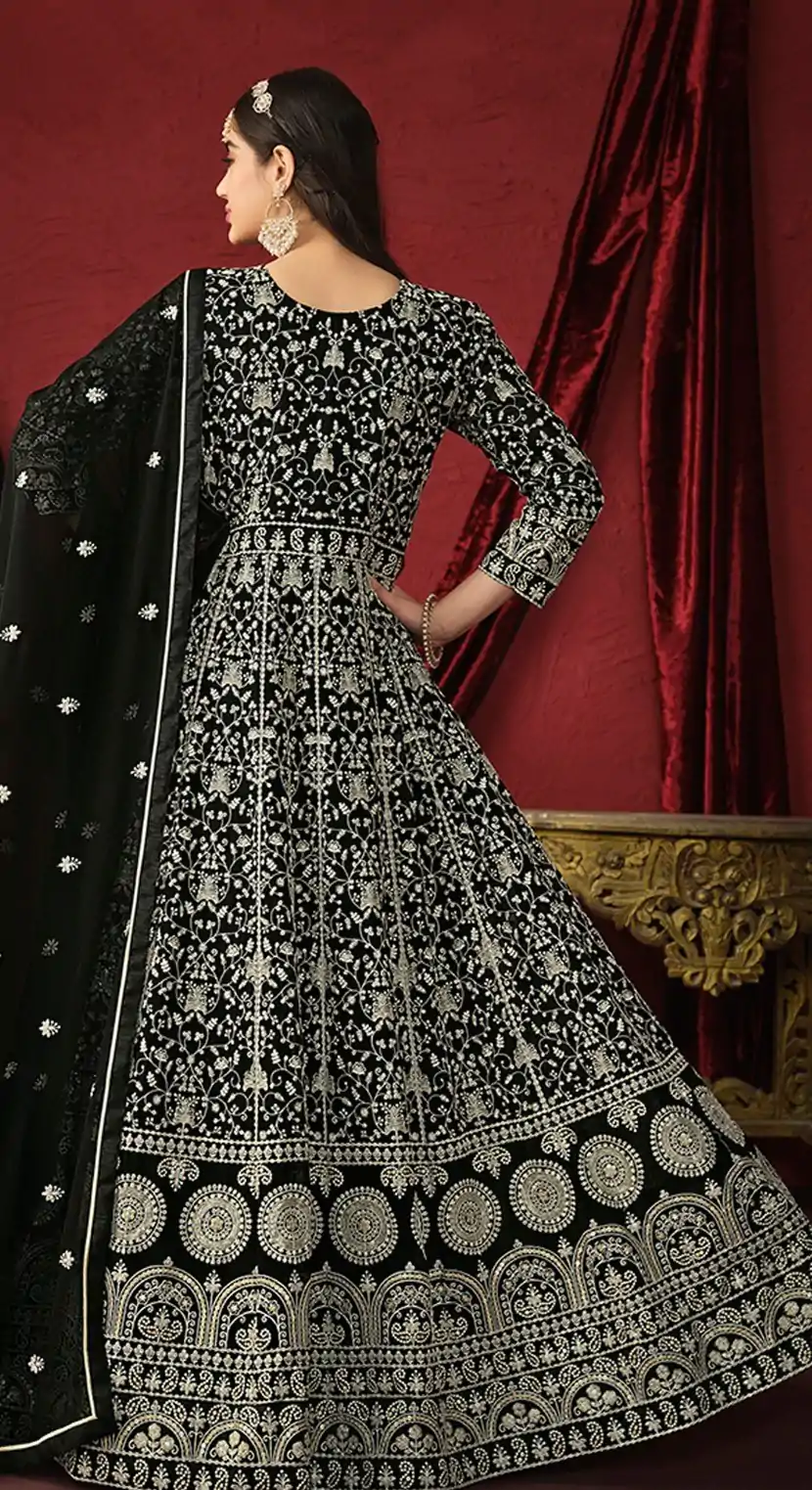 FC DANI 2911 Black Color Vaishnavi Net Embroidery Salwar Suit Wedding, Party, Festive events, Expected Delivery  4-6 Working Days @3399 | Casual Suits, Salwar suit, Creative suits, Designer Suits, Palazzo Suits, Party Wear Suits, Patiala Suits, Straight Suits