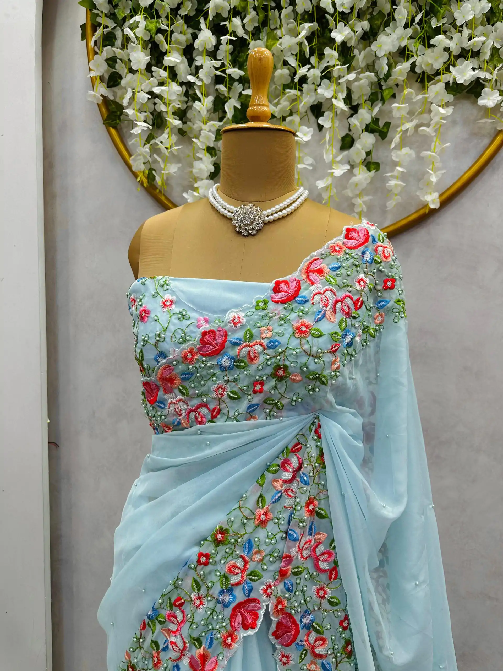 KD 479 Firozi Color Tabby Silk Thread Sequence Work Saree Casual, Party Wear, Wedding, Events Etc. Expected Delivery 4-6 Working Days @2399/- | Designer Sarees, Sarees, Bollywood Sarees, Creative Sarees, Embroidered Sarees, Ethnic Saree, Modern Digital sarees, Party Wear Sarees