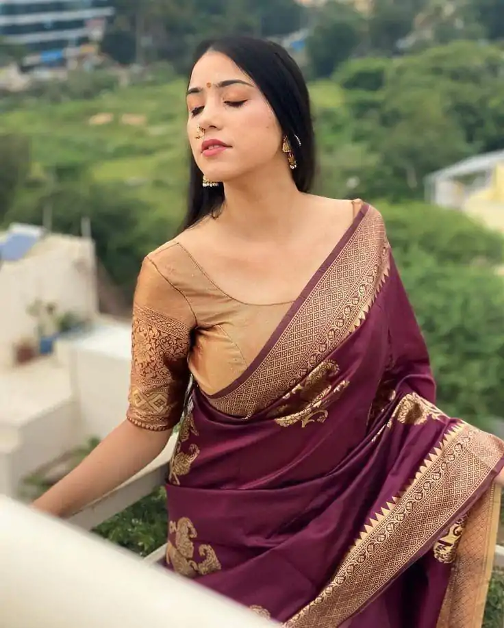 DDF HEERVA Maroon Color Soft Lichi Silk Ordinary Design Rich Pallu Saree Casual, Party Wear, Events, Festivals Etc. Expected Delivery 4-6 Working Days 1399/ | Designer Sarees, Embroidered Sarees, Sarees, Bollywood Sarees, Creative Sarees, Ethnic Saree, Modern Digital sarees, Party Wear Sarees