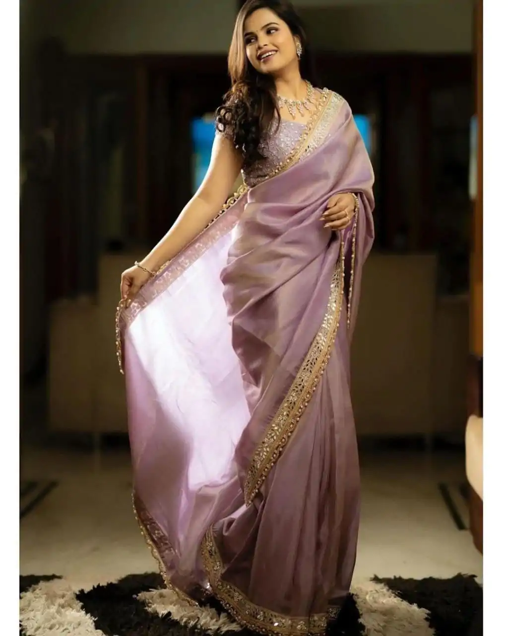 BT 3106 Purple Color Silver Tissue Silk Embroidery Sequence Saree Casual, Party Wear, Traditional Wear, Wedding Wear, Events Etc.@1999/- | Designer Sarees, Sarees, Bollywood Sarees, Creative Sarees, Ethnic Saree, Modern Digital sarees, Party Wear Sarees