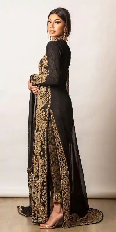 KD 1268 Black Color Georgette Thread Sequence Work Salwar Suit Casual, Party, Festive, Events Wedding Etc. Expected Delivery 4-6 Working Days @2549/- | Casual Suits, Salwar suit, Creative suits, Designer Suits, Palazzo Suits, Party Wear Suits, Straight Suits