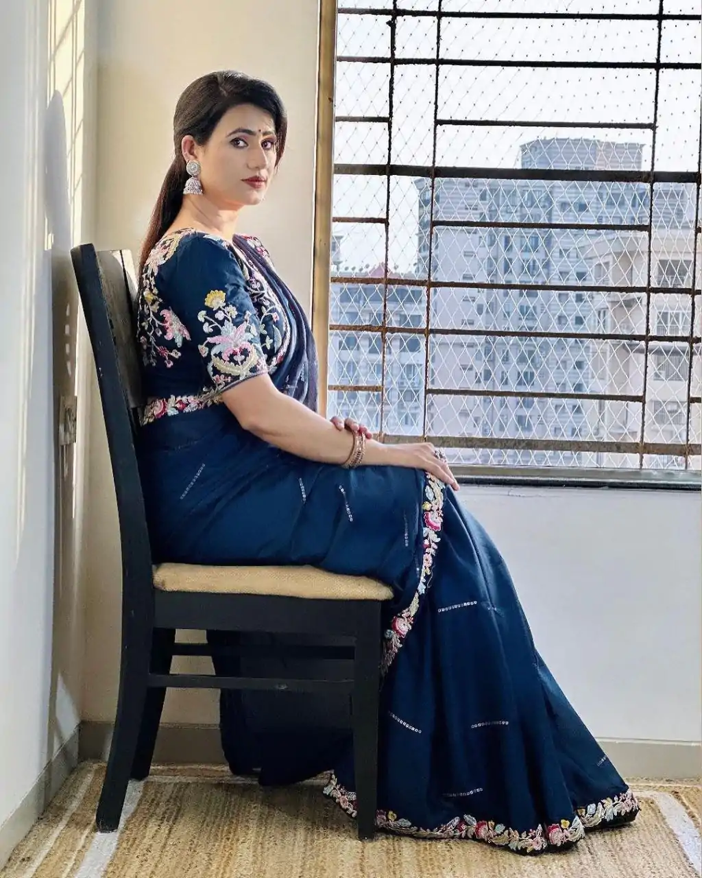 BT 3107 Blue Color Rangoli Silk Beautiful Embroidery Saree Casual, Party Wear, Traditional Wear, Wedding Wear, Events Etc.@1799/- | Designer Sarees, Sarees, Bollywood Sarees, Creative Sarees, Ethnic Saree, Modern Digital sarees, Party Wear Sarees