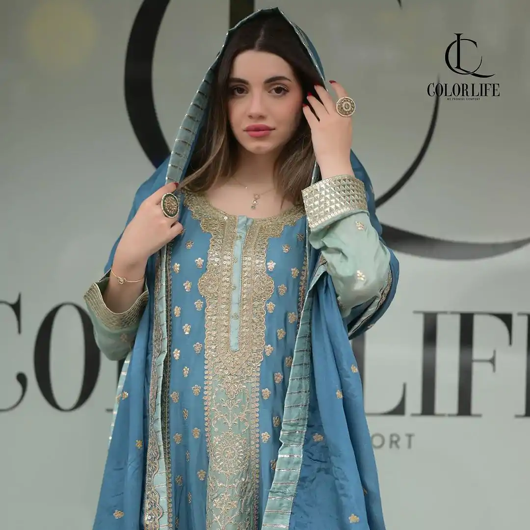 KF 1649 Firozi Color Georgette Sequences Embroidered Salwar Suit Wedding, Party, Festive, Events Etc.  Expected Delivery 4-6 Working Days @2999/-Only | Casual Suits, Salwar suit, Creative suits, Designer Suits, Palazzo Suits, Party Wear Suits, Straight Suits