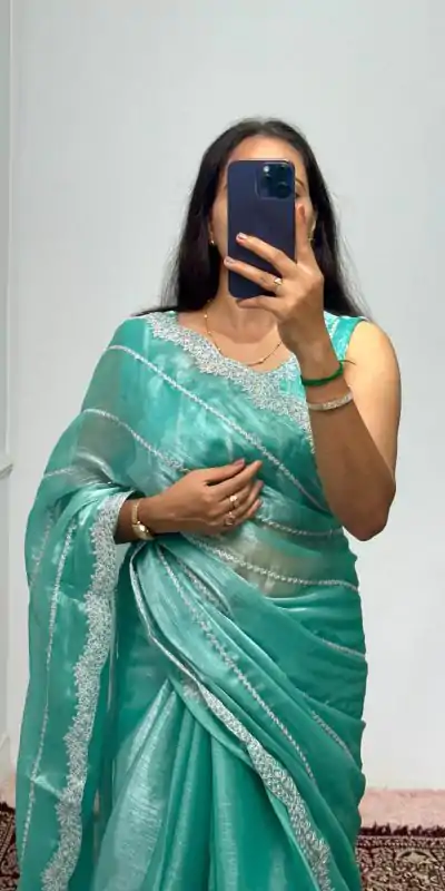 ST 476 Light Blue Color Burberry Blooming Embroidery Zari Saree Casual, Wedding, Party, Festive, Events Etc. Expected Delivery 4-6 Working Days @1899/- | Designer Sarees, Embroidered Sarees, Sarees, Bollywood Sarees, Creative Sarees, Ethnic Saree, Modern Digital sarees, Party Wear Sarees