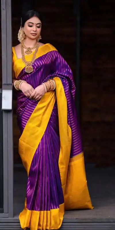 DDF POOJA Rebecca Purple Color Soft Lichi Silk Ordinary Design Rich Pallu Saree Casual, Party Wear, Events, Festivals Expected Delivery 4-6 Working @1499 | Designer Sarees, Embroidered Sarees, Sarees, Bollywood Sarees, Creative Sarees, Ethnic Saree, Modern Digital sarees, Party Wear Sarees