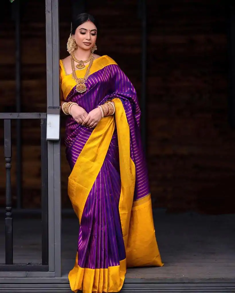 DDF POOJA Rebecca Purple Color Soft Lichi Silk Ordinary Design Rich Pallu Saree Casual, Party Wear, Events, Festivals Expected Delivery 4-6 Working @1499 | Designer Sarees, Embroidered Sarees, Sarees, Bollywood Sarees, Creative Sarees, Ethnic Saree, Modern Digital sarees, Party Wear Sarees