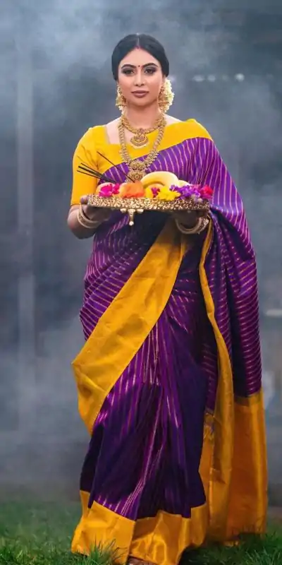 DDF POOJA Rebecca Purple Color Soft Lichi Silk Ordinary Design Rich Pallu Saree Casual, Party Wear, Events, Festivals Expected Delivery 4-6 Working @1499 | Designer Sarees, Embroidered Sarees, Sarees, Bollywood Sarees, Creative Sarees, Ethnic Saree, Modern Digital sarees, Party Wear Sarees