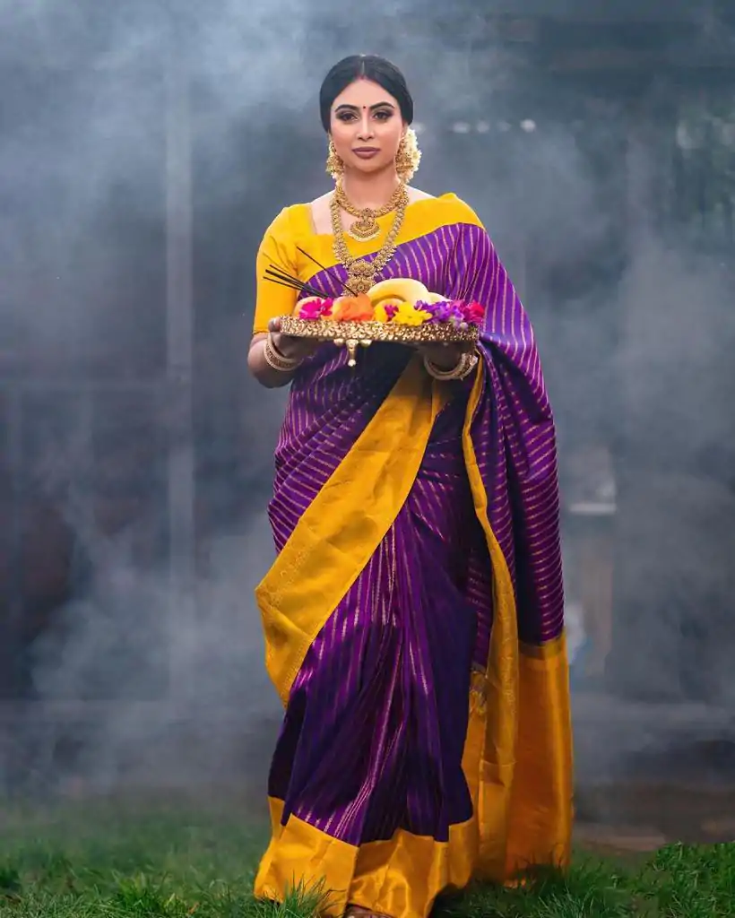 DDF POOJA Rebecca Purple Color Soft Lichi Silk Ordinary Design Rich Pallu Saree Casual, Party Wear, Events, Festivals Expected Delivery 4-6 Working @1499 | Designer Sarees, Embroidered Sarees, Sarees, Bollywood Sarees, Creative Sarees, Ethnic Saree, Modern Digital sarees, Party Wear Sarees
