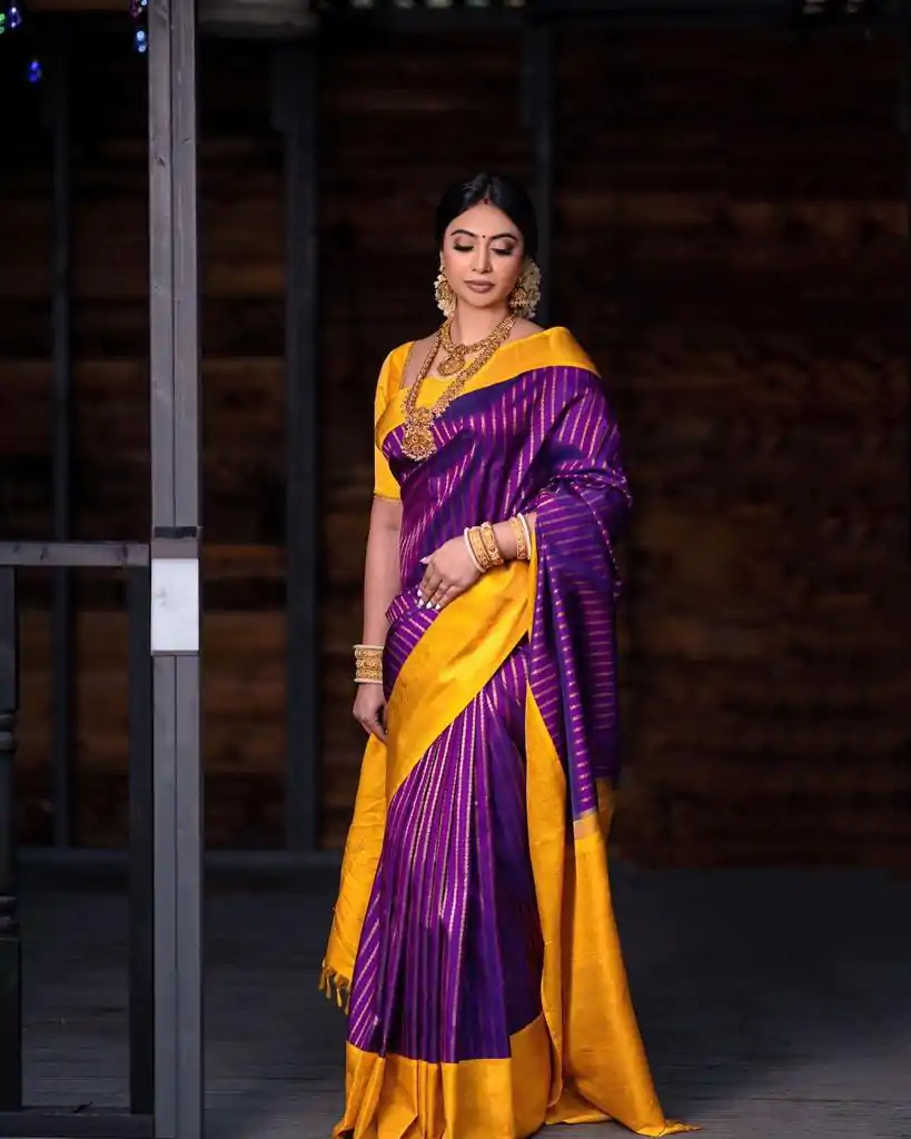 DDF POOJA Rebecca Purple Color Soft Lichi Silk Ordinary Design Rich Pallu Saree Casual, Party Wear, Events, Festivals Expected Delivery 4-6 Working @1499 | Designer Sarees, Embroidered Sarees, Sarees, Bollywood Sarees, Creative Sarees, Ethnic Saree, Modern Digital sarees, Party Wear Sarees