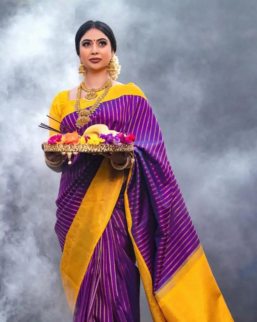 DDF POOJA Rebecca Purple Color Soft Lichi Silk Ordinary Design Rich Pallu Saree Casual, Party Wear, Events, Festivals Expected Delivery 4-6 Working @1499 | Designer Sarees, Embroidered Sarees, Sarees, Bollywood Sarees, Creative Sarees, Ethnic Saree, Modern Digital sarees, Party Wear Sarees
