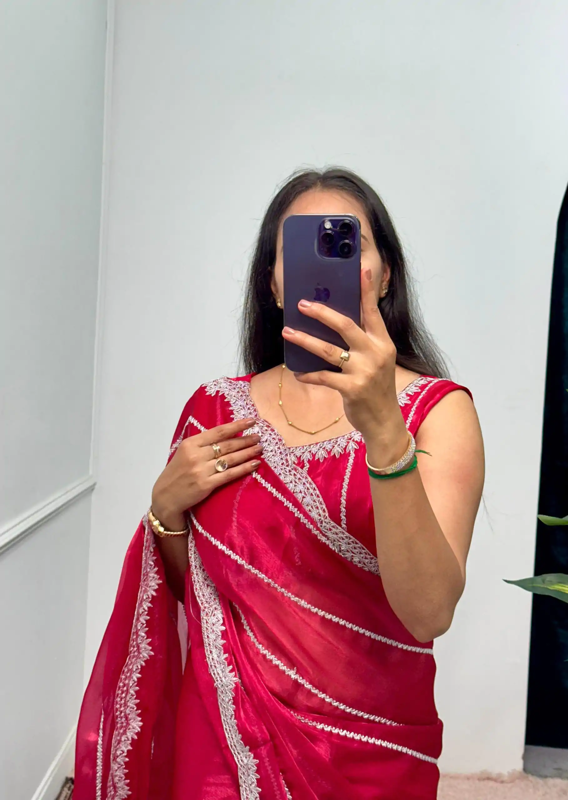 ST 476 Red Color Burberry Blooming Embroidery Zari Saree Casual, Wedding, Party, Festive, Events Etc. Expected Delivery 4-6 Working Days @1899/- | Designer Sarees, Embroidered Sarees, Sarees, Bollywood Sarees, Creative Sarees, Ethnic Saree, Modern Digital sarees, Party Wear Sarees
