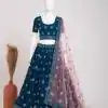 RC 261 Blue Color Heavy Georgette Embroidery Sequins Lehenga Choli Casual, Party Wedding, Festive, Events Etc. Delivery  4-6 Working Days 3099/- | Lehenga, Bollywood Lehenga, Creative Lehenga, Designer Lehenga, Embroidered Lehenga, Party Wear Lehenga