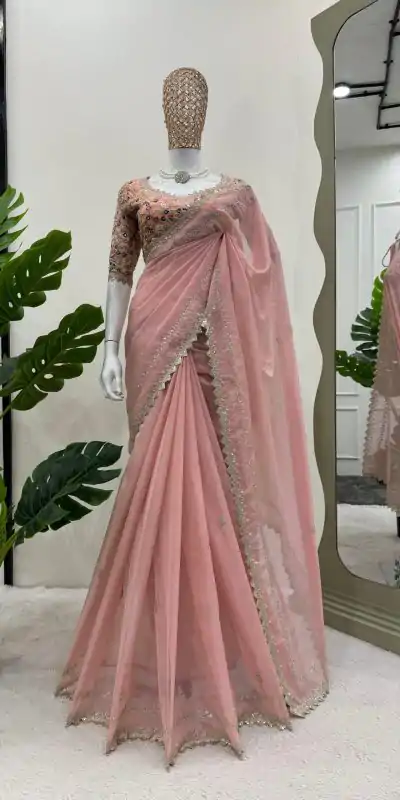 KD 497 Peach Color Tabby Silk Thread Sequence Salwar Suit Casual, Party, Wedding, Festive, Events Etc. Expected Delivery 4-6 Working Days @2049/- | Casual Suits, Salwar suit, Creative suits, Designer Suits, Palazzo Suits, Party Wear Suits, Patiala Suits, Straight Suits