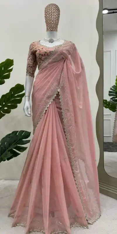 KD 497 Peach Color Tabby Silk Thread Sequence Salwar Suit Casual, Party, Wedding, Festive, Events Etc.  Expected Delivery 4-6 Working Days @2049/- | Casual Suits, Salwar suit, Creative suits, Designer Suits, Palazzo Suits, Party Wear Suits, Patiala Suits, Straight Suits