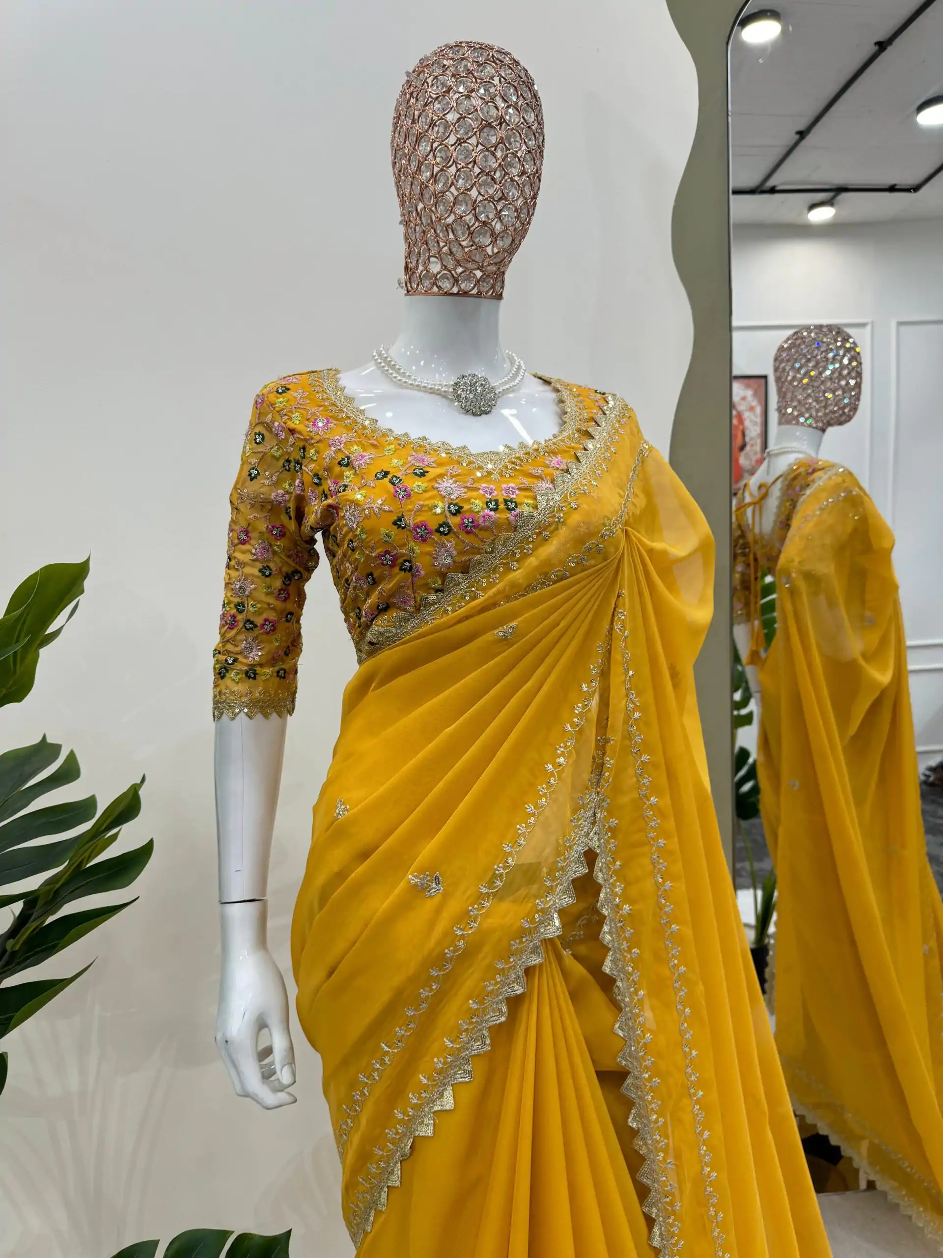 KD 497 Yellow Color Tabby Silk Thread Sequence Salwar Suit Casual, Party, Wedding, Festive, Events Etc.  Expected Delivery 4-6 Working Days @2049/- | Casual Suits, Salwar suit, Creative suits, Designer Suits, Palazzo Suits, Party Wear Suits, Patiala Suits, Straight Suits