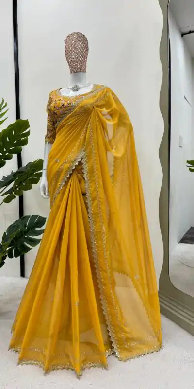 KD 497 Yellow Color Tabby Silk Thread Sequence Salwar Suit Casual, Party, Wedding, Festive, Events Etc. Expected Delivery 4-6 Working Days @2049/- | Casual Suits, Salwar suit, Creative suits, Designer Suits, Palazzo Suits, Party Wear Suits, Patiala Suits, Straight Suits